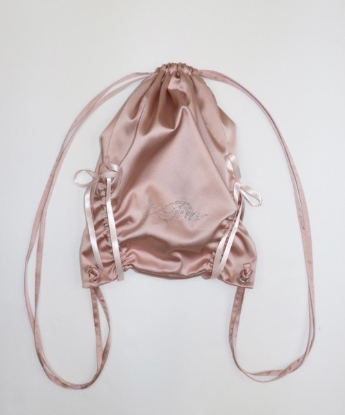 FCMM(エフシーエムエム)の「【日本限定】RIBBON NAP SACK/リボンナップサック(バックパック/リュック・レディース・ブラック/シャンパン/ブルーグレー/ピンク/ライトグリーン/ネイビー・FREE)」の5枚目の写真