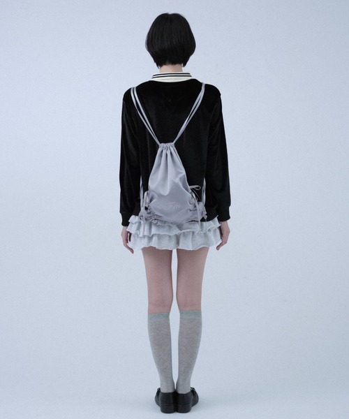 FCMM(エフシーエムエム)の「【日本限定】RIBBON NAP SACK/リボンナップサック(バックパック/リュック・レディース・ブラック/シャンパン/ブルーグレー/ピンク/ライトグリーン/ネイビー・FREE)」の21枚目の写真