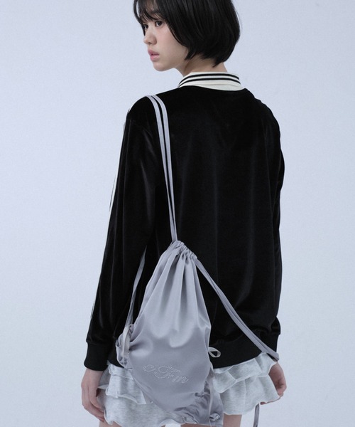 FCMM(エフシーエムエム)の「【日本限定】RIBBON NAP SACK/リボンナップサック(バックパック/リュック・レディース・ブラック/シャンパン/ブルーグレー/ピンク/ライトグリーン/ネイビー・FREE)」の20枚目の写真
