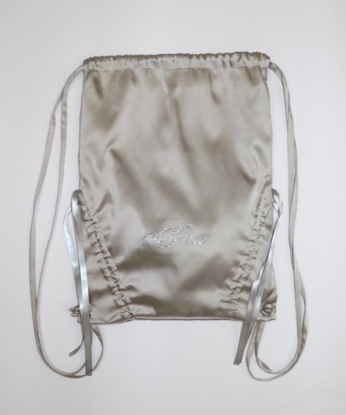 FCMM(エフシーエムエム)の「【日本限定】RIBBON NAP SACK/リボンナップサック(バックパック/リュック・レディース・ブラック/シャンパン/ブルーグレー/ピンク/ライトグリーン/ネイビー・FREE)」の13枚目の写真