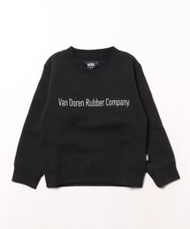 VANS | VANS ヴァンズ K EMB LETTERED C SWT スウェットクルー 124K5040400 ABC-MART限定 BLACK(スウェット)