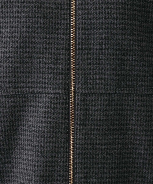 GLOBAL WORK（グローバルワーク）の「軽やかストレッチミドルコート/115505（ノーカラージャケット・レディース・アイボリー/杢グレー/グレー系その他5/ベージュ・MEDIUM/LARGE）」の15枚目の写真