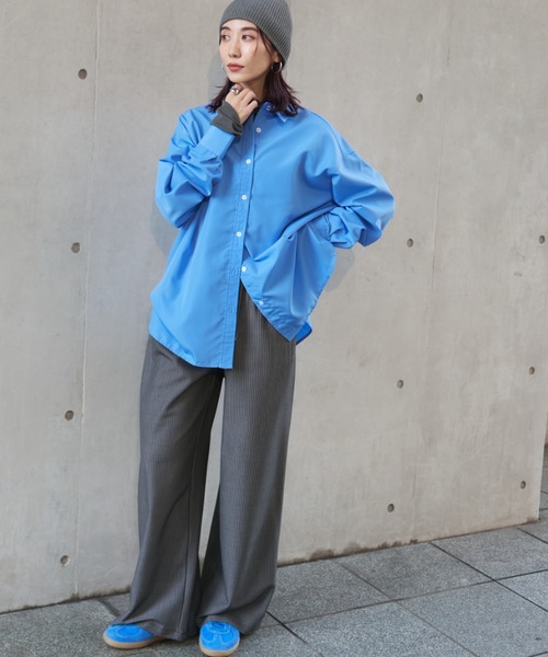 Auntie Rosa Holiday（アンティローザホリデー）の「パワーメッシュハイネックプルオーバー（Tシャツ/カットソー・レディース・グリーン/ピンク/グレー/ブラック・FREE）」の8枚目の写真