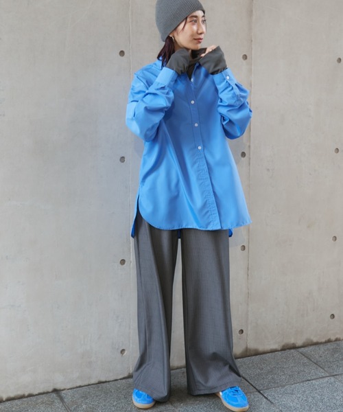 Auntie Rosa Holiday（アンティローザホリデー）の「パワーメッシュハイネックプルオーバー（Tシャツ/カットソー・レディース・グリーン/ピンク/グレー/ブラック・FREE）」の9枚目の写真