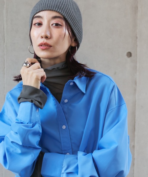 Auntie Rosa Holiday（アンティローザホリデー）の「パワーメッシュハイネックプルオーバー（Tシャツ/カットソー・レディース・グリーン/ピンク/グレー/ブラック・FREE）」の13枚目の写真