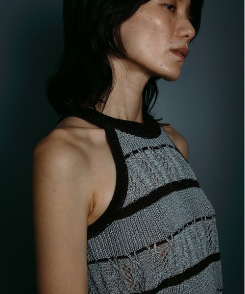 セール】Border Knit Tanktop（タンクトップ）｜anuke