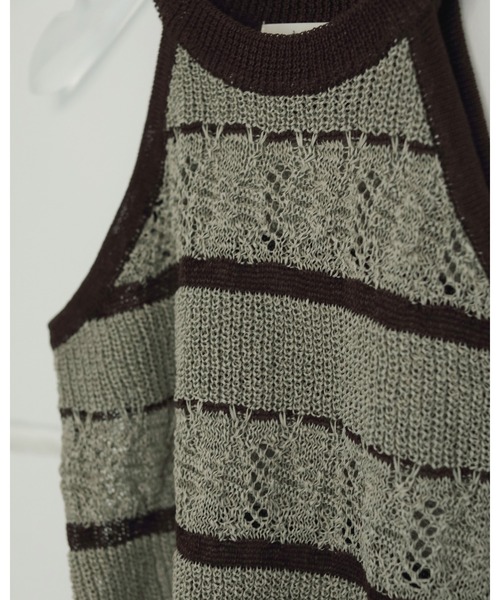 セール】Border Knit Tanktop（タンクトップ）｜anuke