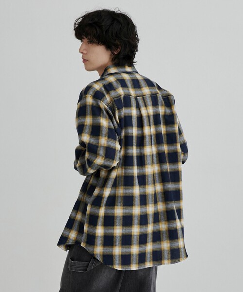 セール】オンブレチェック フランネルシャツ（シャツ/ブラウス）｜coen