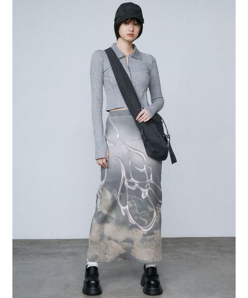 EMODA(エモダ)の「カットオフロゴキャップ(キャップ・レディース・ブラック/グレー・FREE)」の10枚目の写真