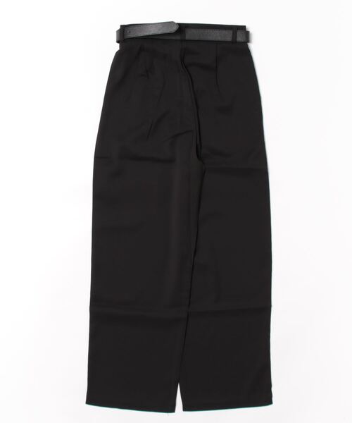 LAULEN(ローレン)の「waist tuck wide pants slacks /ウエストタック ワイドパンツ スラックス(その他パンツ・レディース・ブラック/アイボリー・S/L/M)」の3枚目の写真