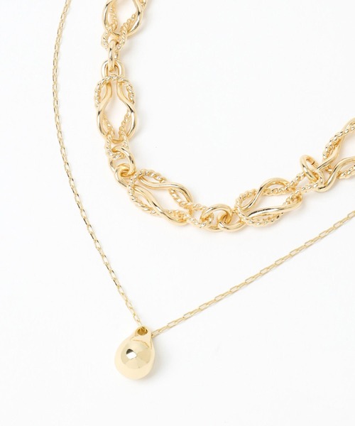 HARE（ハレ）の「デザイン2Pセットネックレス(HARE)（ネックレス・レディース・シルバー/ゴールド・FREE）」の16枚目の写真