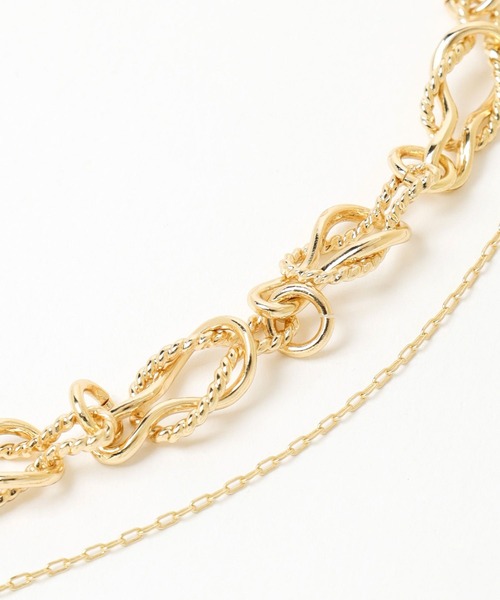 HARE（ハレ）の「デザイン2Pセットネックレス(HARE)（ネックレス・レディース・シルバー/ゴールド・FREE）」の5枚目の写真