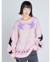 star knit top