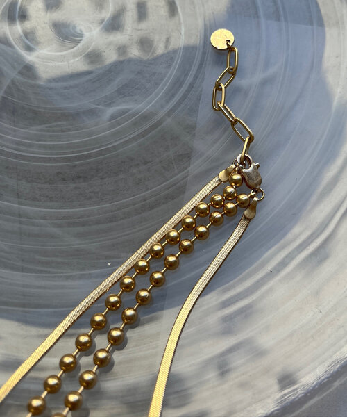 DouDou（ドゥドゥ）の「ボールチェーン×スネークチェーン2連ネックレス（ネックレス・レディース・ゴールド/シルバー・FREE）」の20枚目の写真