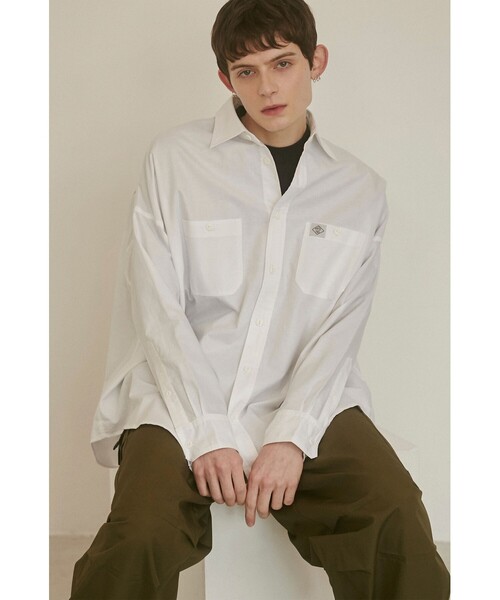 coen(コーエン)の「【PARKING】OXFORD SHIRT(シャツ/ブラウス・メンズ・ホワイト/コバルトブルー/ネイビー・M/L/XL)」の1枚目の写真