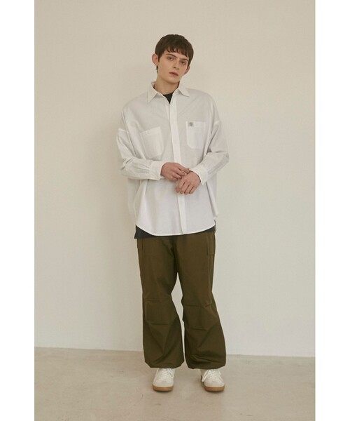 coen(コーエン)の「【PARKING】OXFORD SHIRT(シャツ/ブラウス・メンズ・ホワイト/コバルトブルー/ネイビー・M/L/XL)」の6枚目の写真