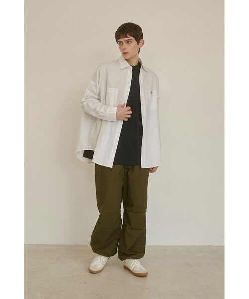 coen(コーエン)の「【PARKING】OXFORD SHIRT(シャツ/ブラウス・メンズ・ホワイト/コバルトブルー/ネイビー・M/L/XL)」の7枚目の写真
