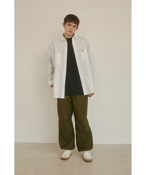 coen(コーエン)の「【PARKING】OXFORD SHIRT(シャツ/ブラウス・メンズ・ホワイト/コバルトブルー/ネイビー・M/L/XL)」の8枚目の写真