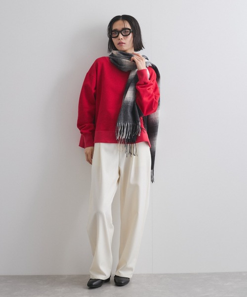 VICKY（ビッキー）の「オンブレーチェックフリンジストール（ストール/ショール・レディース・ブラック系その他/レッド系その他・FREE）」の13枚目の写真