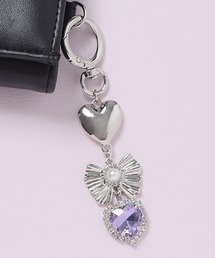 Flowering（フラワーリング）の「リボンモチーフ×パール/ハート×鍵/ハートメタルビジュー/フラワー/チャーム（チャーム）」