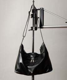 DEVICE（デバイス）の「DEVICE ジップデザイン ルーズ マンメイド レザー ビッグ ショルダーバッグ（ショルダーバッグ）」
