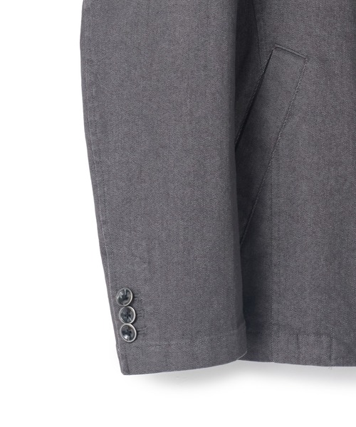 UNION STATION（ユニオンステーション）の「スーパーストレッチツイルスタンドカラーブルゾン（ブルゾン・メンズ・ライトグレー/ネイビー/グレー・LL/L/M）」の4枚目の写真