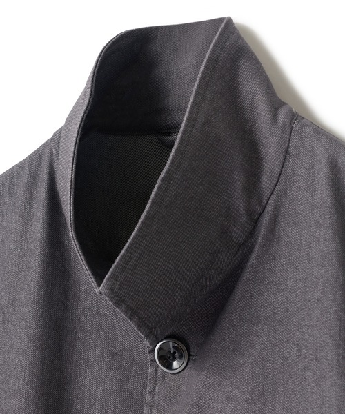 UNION STATION（ユニオンステーション）の「スーパーストレッチツイルスタンドカラーブルゾン（ブルゾン・メンズ・ライトグレー/ネイビー/グレー・LL/L/M）」の14枚目の写真