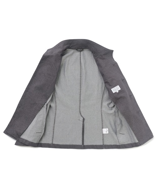 UNION STATION（ユニオンステーション）の「スーパーストレッチツイルスタンドカラーブルゾン（ブルゾン・メンズ・ライトグレー/ネイビー/グレー・LL/L/M）」の12枚目の写真