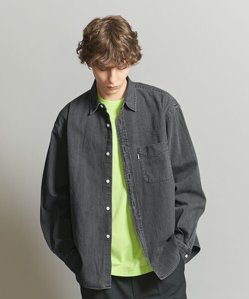 California General Store(California General Store)の「<CGS.>オーガニック コットン デニム A.N レギュラーカラー シャツ(シャツ/ブラウス・メンズ・ダークグレー/コバルトブルー・S/M/L)」の3枚目の写真