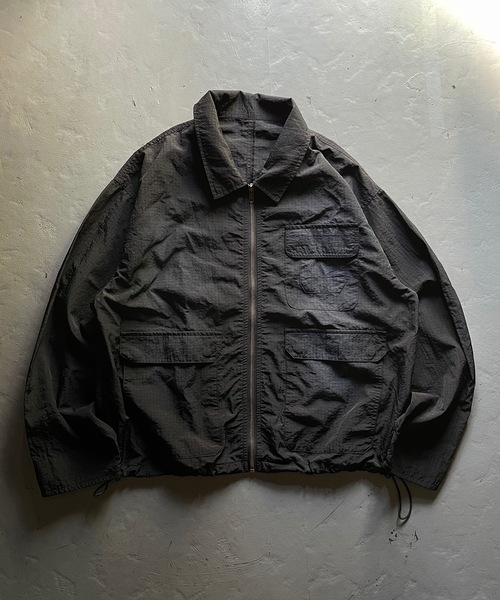 MandO(Auntie Rosa)(エムオー)の「【MandO】ヴィンテージナイロンリップストップジャケット(ブルゾン・メンズ・ブラウン/ブラック・MEDIUM/LARGE)」の8枚目の写真