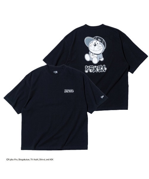 NEW ERA(ニューエラ)の「NEW ERA DORAEMON CAP OVERSIZED TEE(ニューエラ ドラえもん キャップ オーバーサイズドTシャツ)(Tシャツ/カットソー・メンズ・ブラック・MEDIUM/LARGE/X-LARGE)」の3枚目の写真