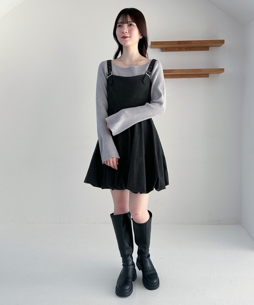 Heather（ヘザー）の「アソートバルーンミニジャンスカ　321189（ジャンパースカート・レディース・グレー/ブラック系その他/ブラウン系その他・FREE）」の18枚目の写真