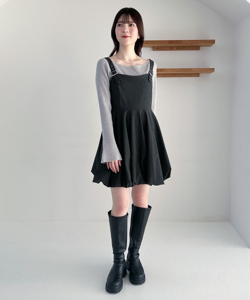 Heather（ヘザー）の「アソートバルーンミニジャンスカ　321189（ジャンパースカート・レディース・グレー/ブラック系その他/ブラウン系その他・FREE）」の19枚目の写真