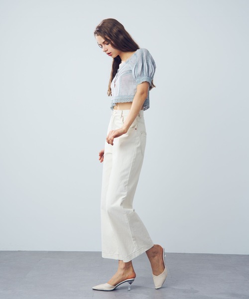 DEICY（デイシー）の「レースピンタックブラウス（シャツ/ブラウス・レディース・ピンク/オフホワイト/ライトブルー・FREE）」の19枚目の写真