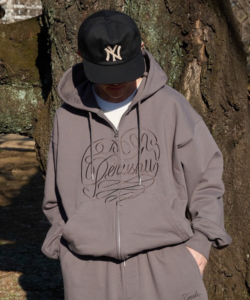 【新商品】　SUKALA ダブルエアー　zip フーディー　パーカー THROW by SLY | 【THROW】DOUBLE KNIT ZIP パーカー (スウェット