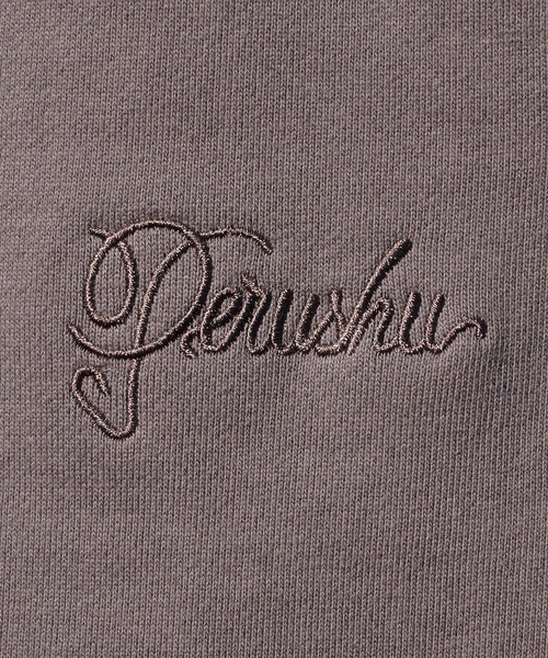 Perushu（ペルーシュ）の「double zip heart embroidery foodie ダブルジップハート刺繍フーディ（パーカー・メンズ・ピンク/ネイビー/ライトベージュ/チャコールグレー・MEDIUM/LARGE）」の21枚目の写真