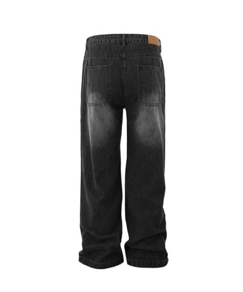 Otte(オッテ)の「ウォッシュドワイドデニム(デニムパンツ・メンズ・ブラック・X-LARGE/MEDIUM/LARGE/XX-LARGE)」の12枚目の写真
