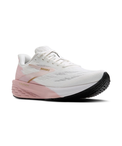 BROOKS(ブルックス)の「BROOKS/ブルックス/スニーカー/ローンチ11(スニーカー・レディース・ネイビー/ホワイト×ピンク・23.0cm/23.5cm/24.0cm/24.5cm/25.0cm/25.5cm/26.0cm)」の2枚目の写真