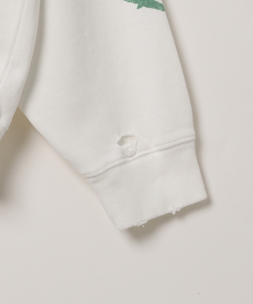 PBLIM(ページボーイリム)の「【UNISEX】カスレロゴダメージスウェット(スウェット・レディース・ピンク/ホワイト/チャコールグレー・MEDIUM/LARGE)」の21枚目の写真