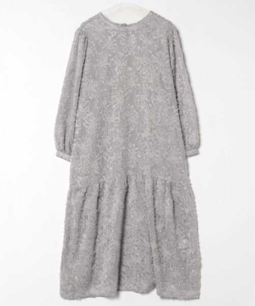 STYLEBLOCK(スタイルブロック)の「花柄シアージャガード前後2WAYセットワンピース(ワンピース・レディース・アイボリー/ブルー/ブラック/グレー・M)」の3枚目の写真