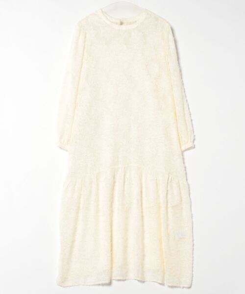 STYLEBLOCK(スタイルブロック)の「花柄シアージャガード前後2WAYセットワンピース(ワンピース・レディース・アイボリー/ブルー/ブラック/グレー・M)」の1枚目の写真