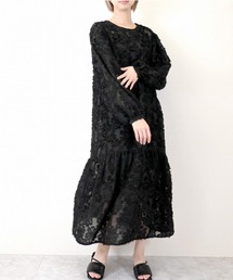 STYLEBLOCK（スタイルブロック）の「花柄シアージャガード前後2WAYセットワンピース（ワンピース）」