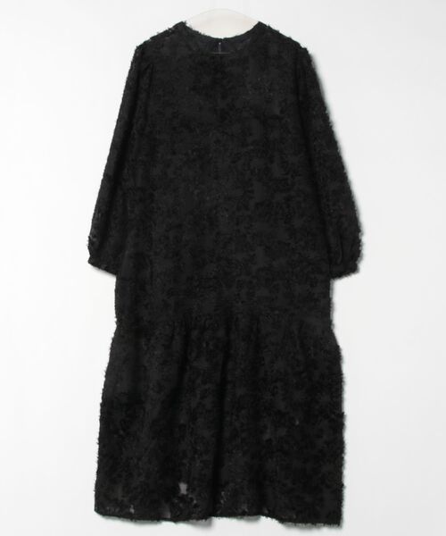 STYLEBLOCK(スタイルブロック)の「花柄シアージャガード前後2WAYセットワンピース(ワンピース・レディース・アイボリー/ブルー/ブラック/グレー・M)」の9枚目の写真