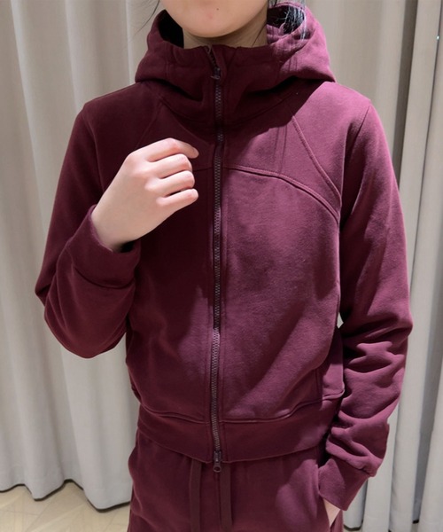 aimoha(アイモハ)の「フード付きジップアップパーカー(パーカー・レディース・ブラック/ネイビー/ワインレッド・MEDIUM/LARGE/X-LARGE)」の3枚目の写真