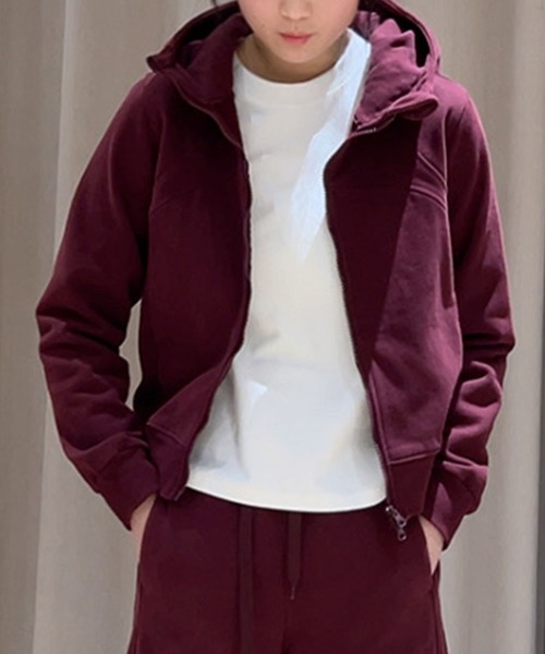aimoha(アイモハ)の「フード付きジップアップパーカー(パーカー・レディース・ブラック/ネイビー/ワインレッド・MEDIUM/LARGE/X-LARGE)」の9枚目の写真