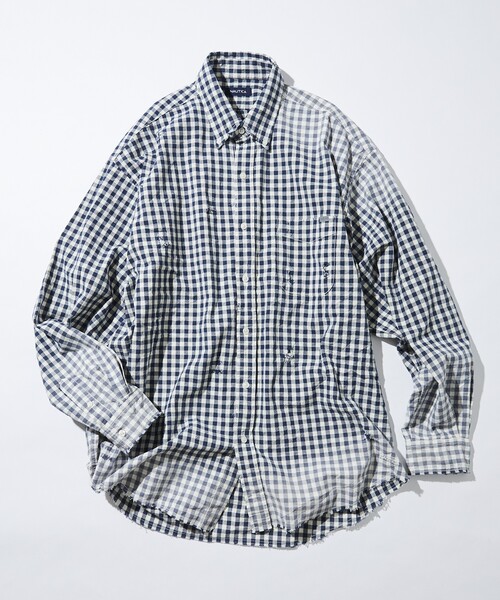 NAUTICA（ノーティカ）の「NAUTICA/ノーティカ Faded Crushed L/S Shirt/フェイデッド クラッシュド ロングスリーブシャツ（シャツ/ブラウス・メンズ・ブラック/ネイビー/レッド・MEDIUM/LARGE/X-LARGE）」の12枚目の写真