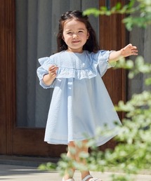 10mois（ディモワ）の「【10mois(ディモワ)】リボン刺繍フリルドレス 80・90・100cm（ドレス）」