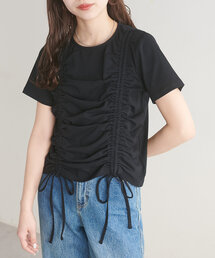 【umm.】ギャザーTシャツ