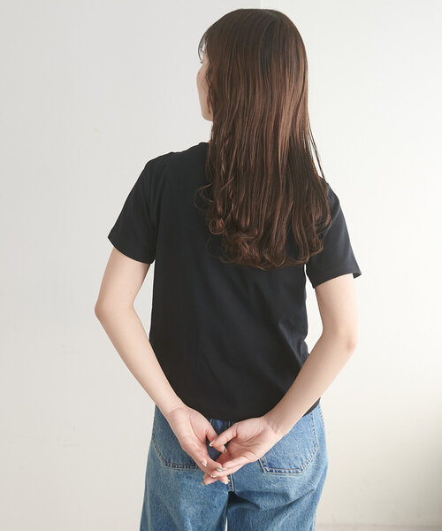 DISCOAT(ディスコート)の「【umm.】ギャザーTシャツ(Tシャツ/カットソー・レディース・カーキ/オフホワイト/ブラック・FREE)」の20枚目の写真