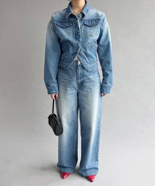 EDIT. FOR LULU(エディットフォールル)の「Soft Denim Pants(デニムパンツ・レディース・ブルー・36/34)」の5枚目の写真